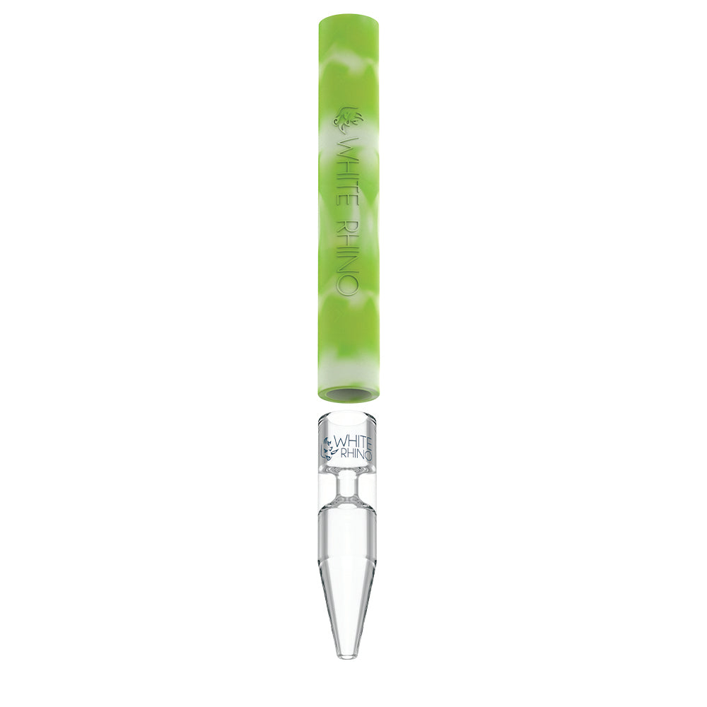 Quartz Glass Nectar Collector and Chillum in One – White Rhino