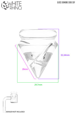 Glass Diamond Spinner Carb Cap