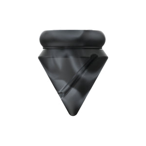 Diamond Spinner Carb Cap Silicone Jar + Terp Ball - Black Grey