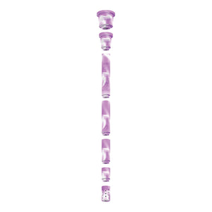 adjustable silicone downstem with 14mm and 19mm bowl adaptor