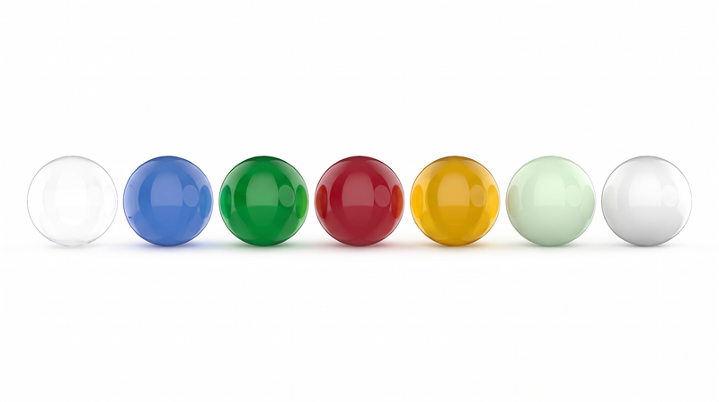 Terp pearls in all seven colors including glow in the dark and ceramic, for quartz bangers