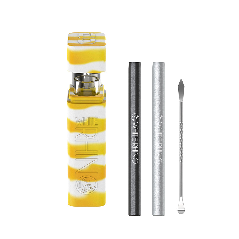 Silicone Dugout Glow Yellow White
