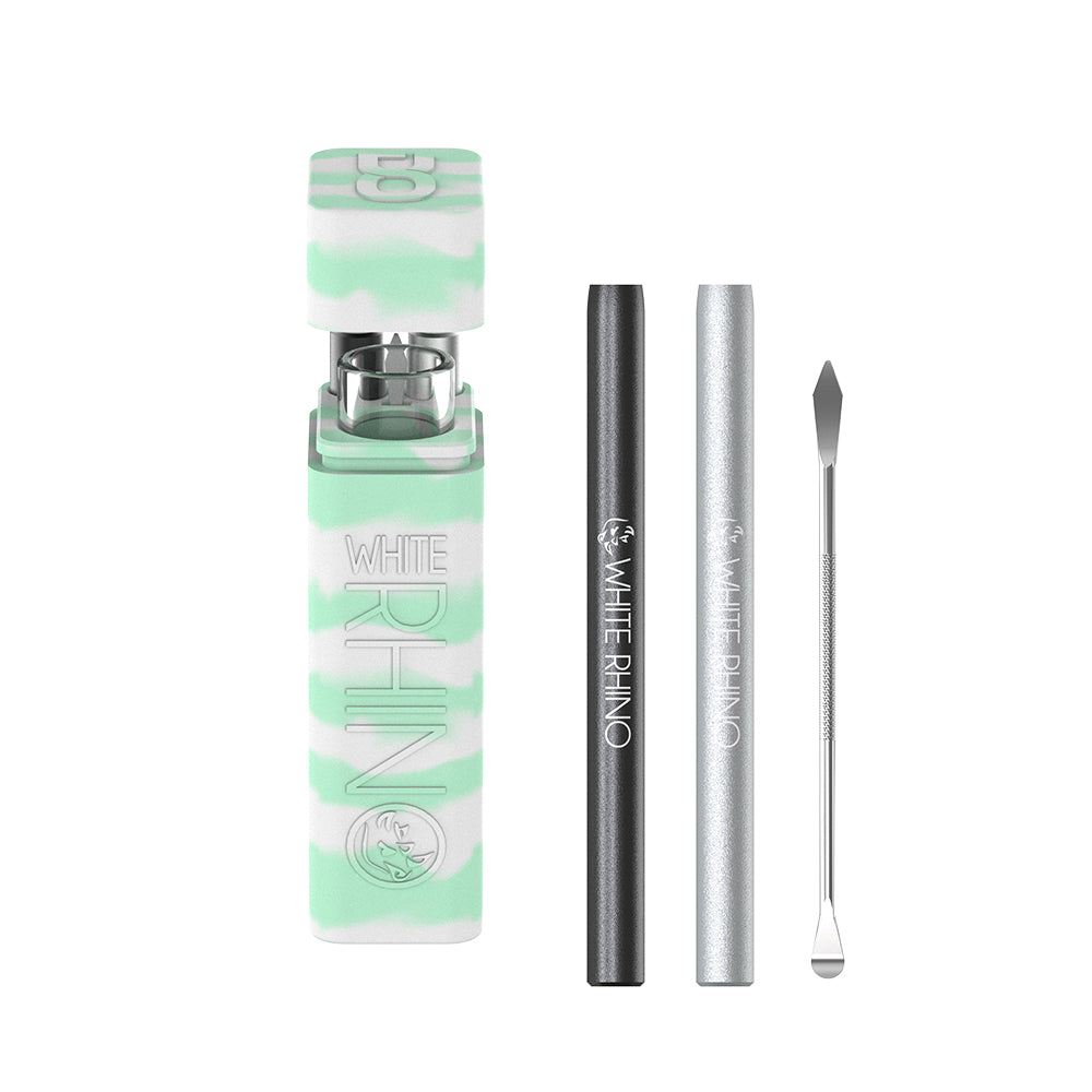 Silicone Dugout Glow Mint White