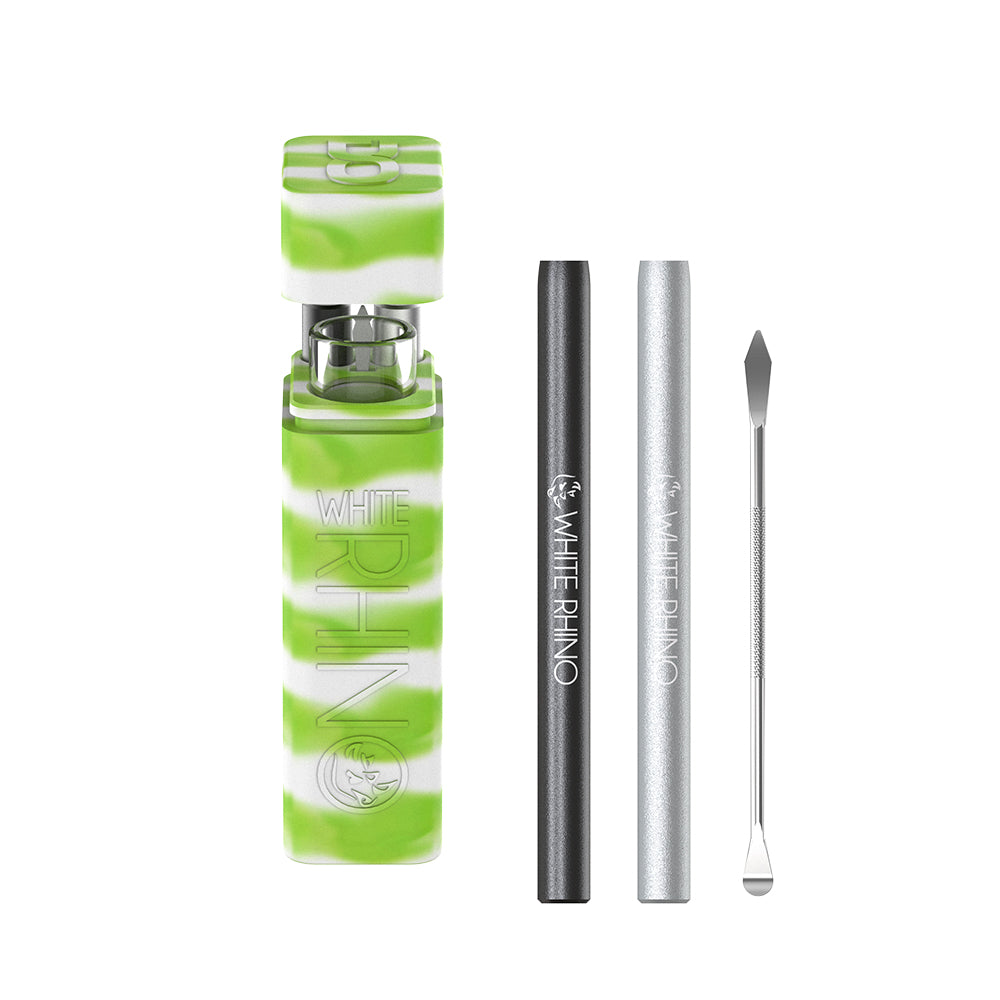 Silicone Dugout Glow Green White