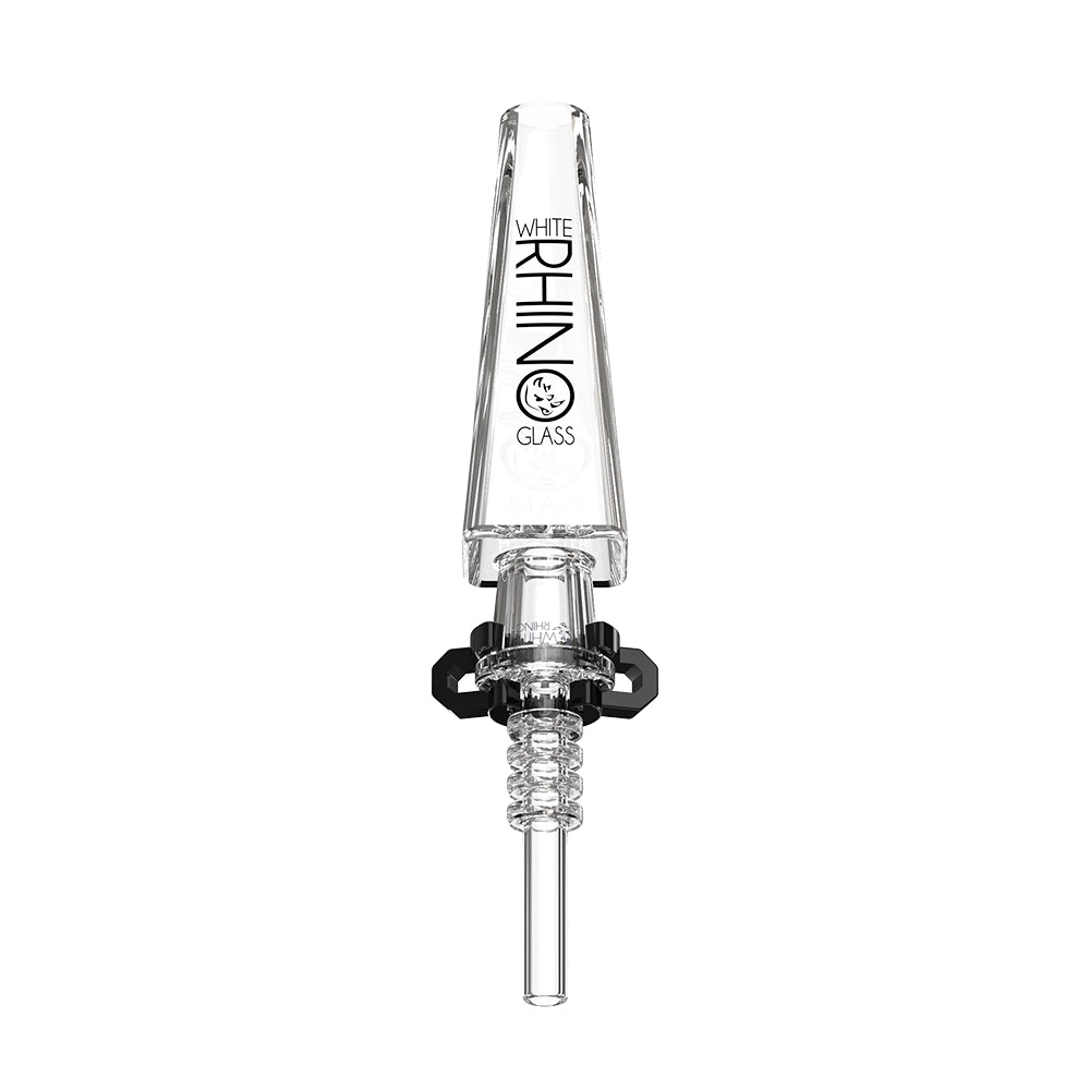 quartz dab straw tip square glass nectar collector V6 close up