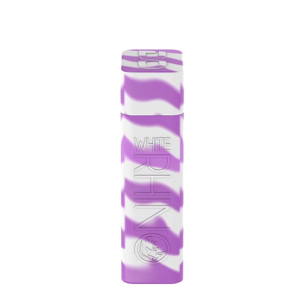 Silicone Dugout Glow Purple White