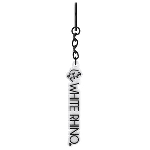 White Rhino Keychain Straight Logo