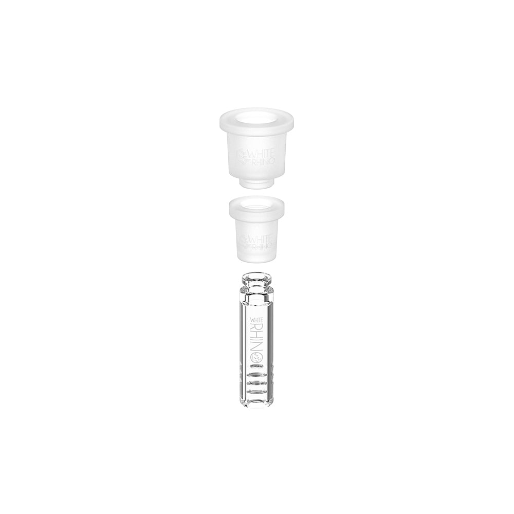 glass and silicone downstem