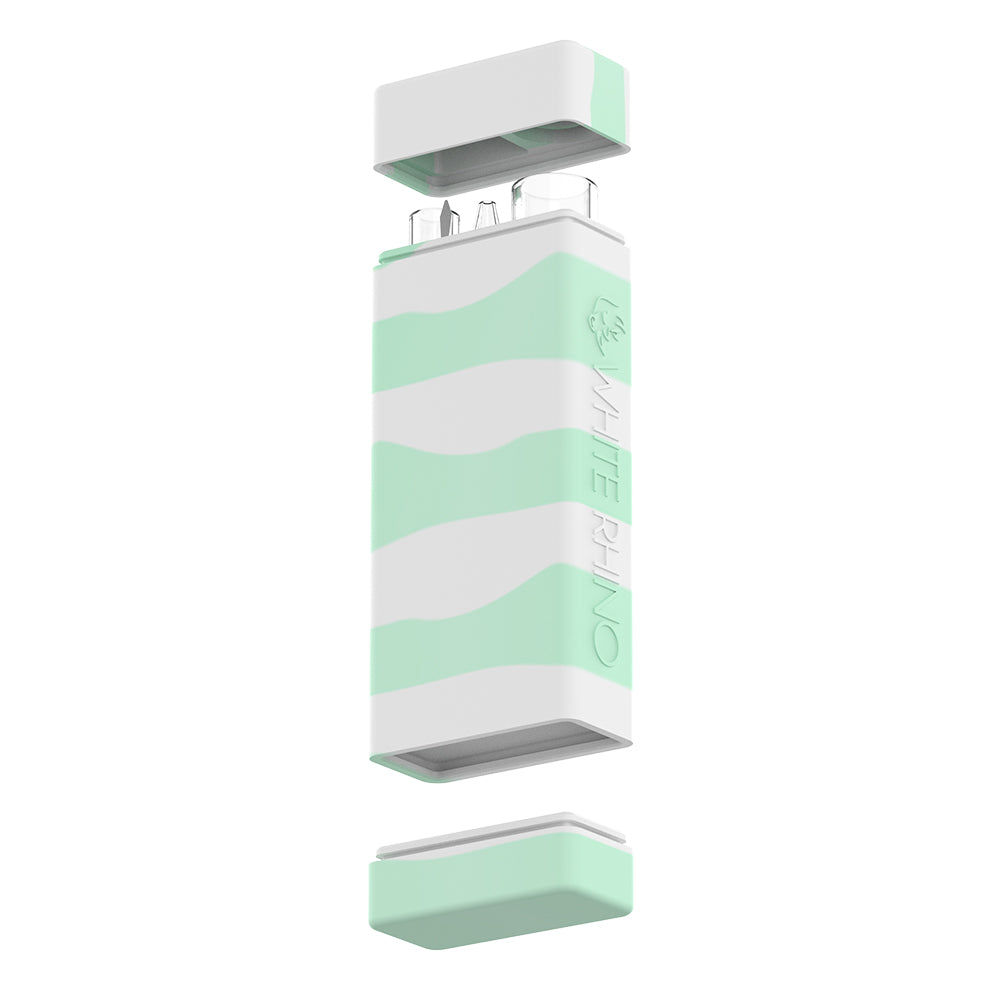 Mint Glow In The Dark Container Nectar Collector Kit with Quartz Straw