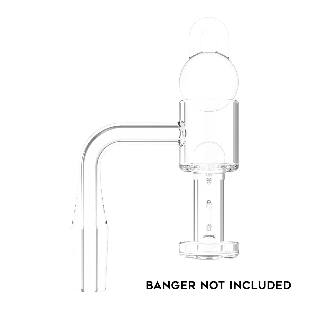 Terp Slurper 2 Piece Ball and Chain with Silicone Jar - Clear