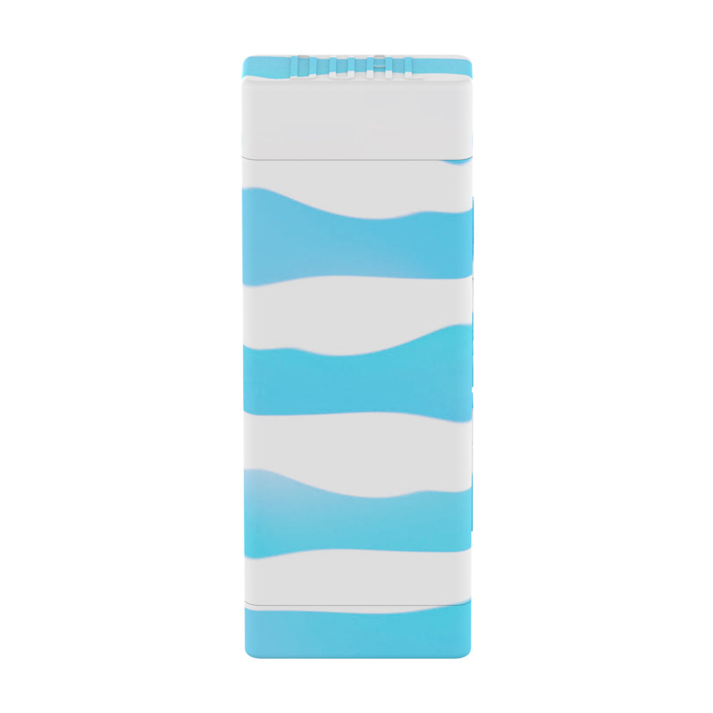 Blue Glow In The Dark Container with Herb Jar and Concentrate Compartments