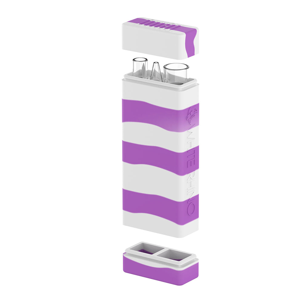 Quartz Glass Straw Nectar Collector and Chillum Pipe Dual Storage Kit