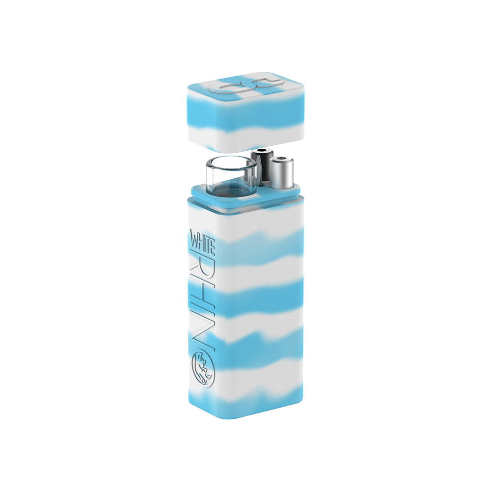 Silicone Dugout Glow Blue White