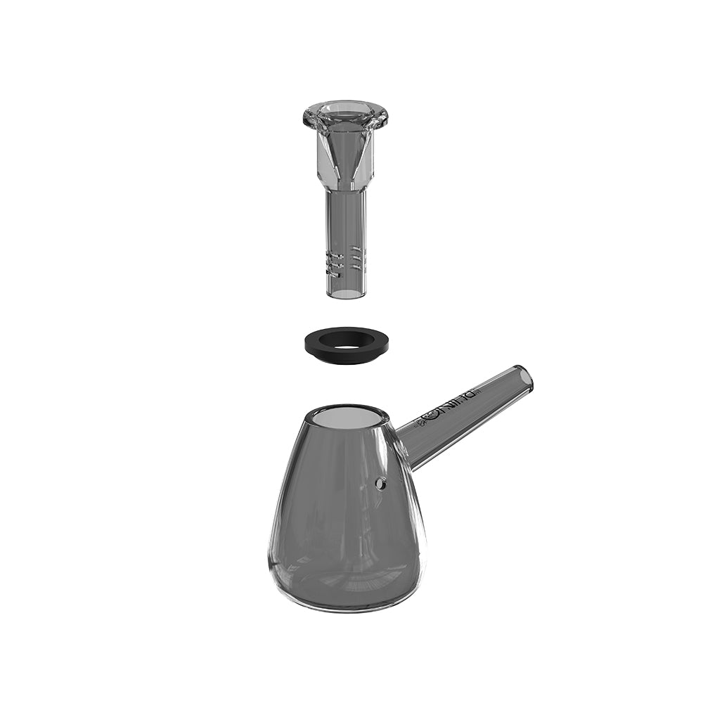 EZ Clean Bubbler 2nd Edition Smoked V4 – disassembled view showing removable bowl and silicone grommet