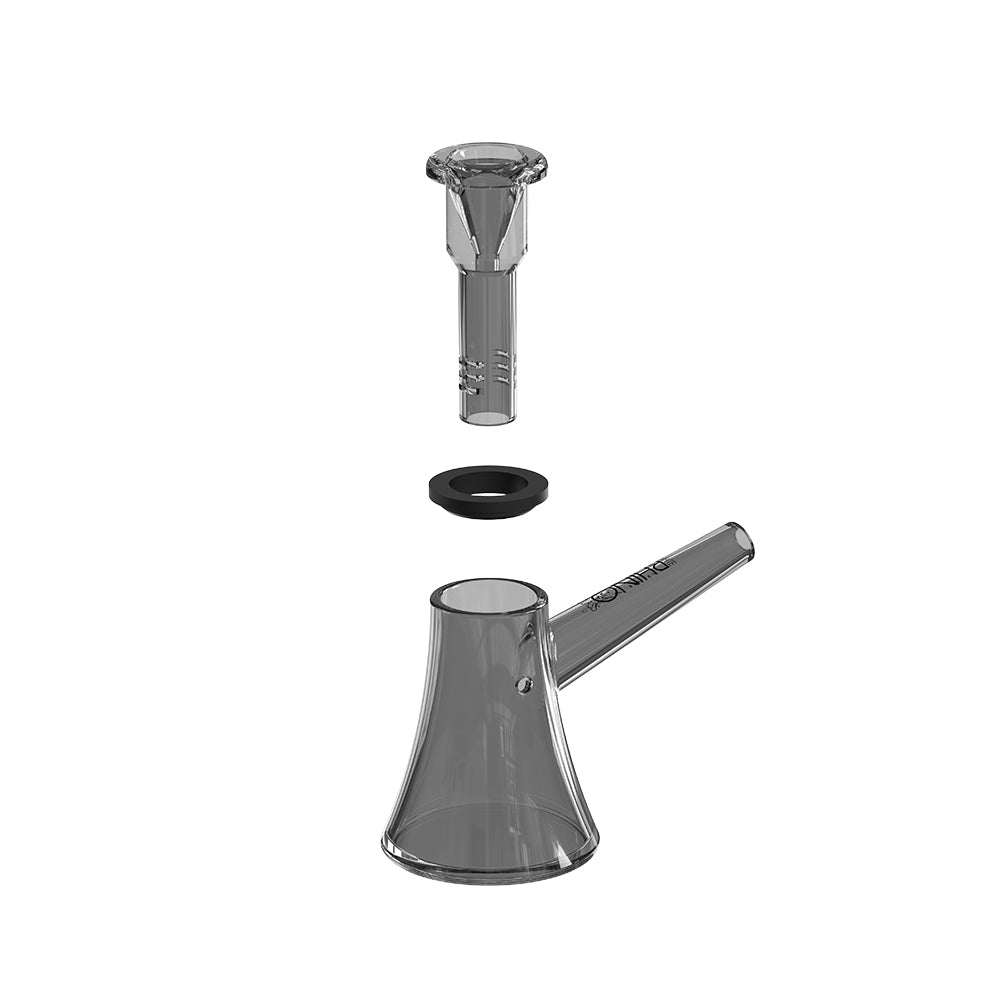 EZ Clean Smoked V2 disassembled – removable downstem bowl for easy cleaning