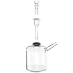 EZ Clean Barrel water pipe taken apart showing removable downstem, 14mm bowl and silicone grommet