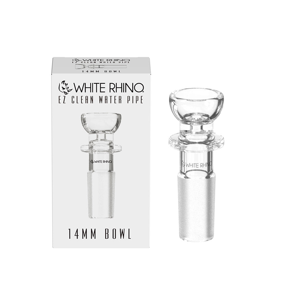 14mm dry herb glass bowl, replacement for EZ Clean Barrel, Genie, Orb and Pylon water pipes