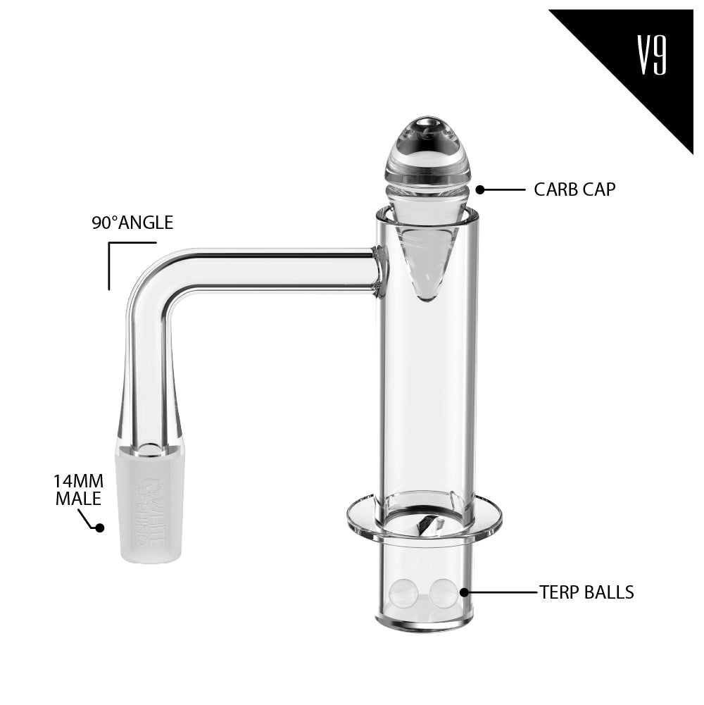 Auto Spinner Banger – Effortless Dabbing - Maximum Airflow – White