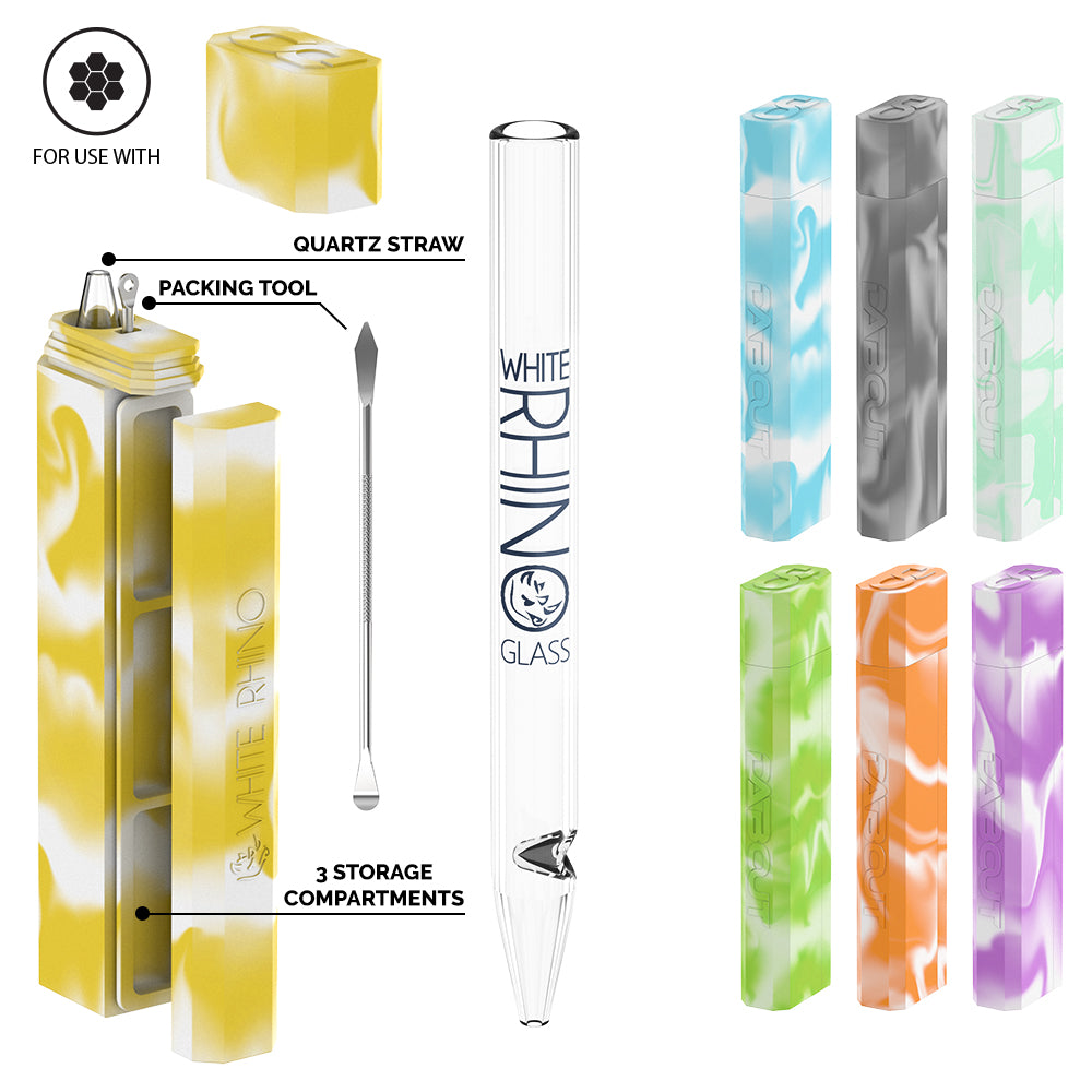 Dab Out Glow Quartz Straw - Assorted Color
