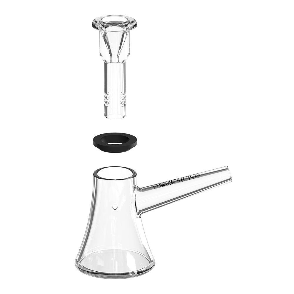 clear glass water bubbler 