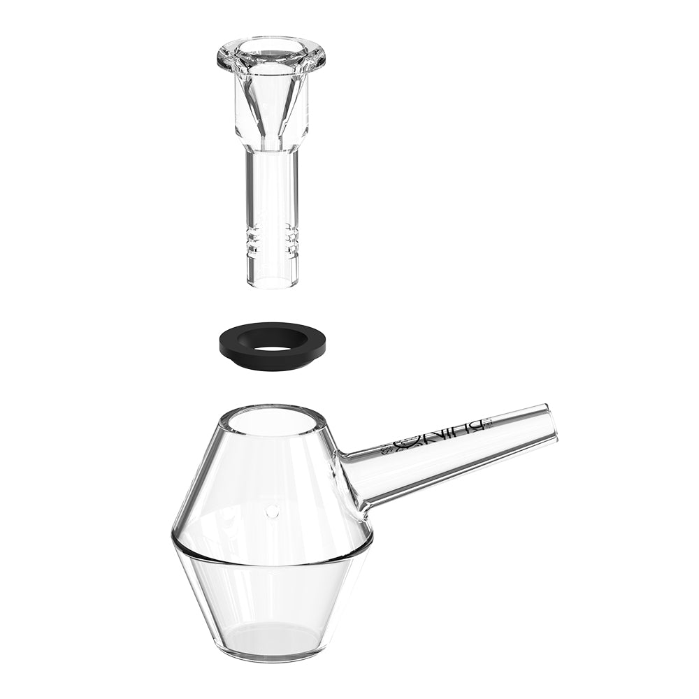 EZ Clean Mini Bubbler | Glass Bubbler Pipe & Water Bubbler – White