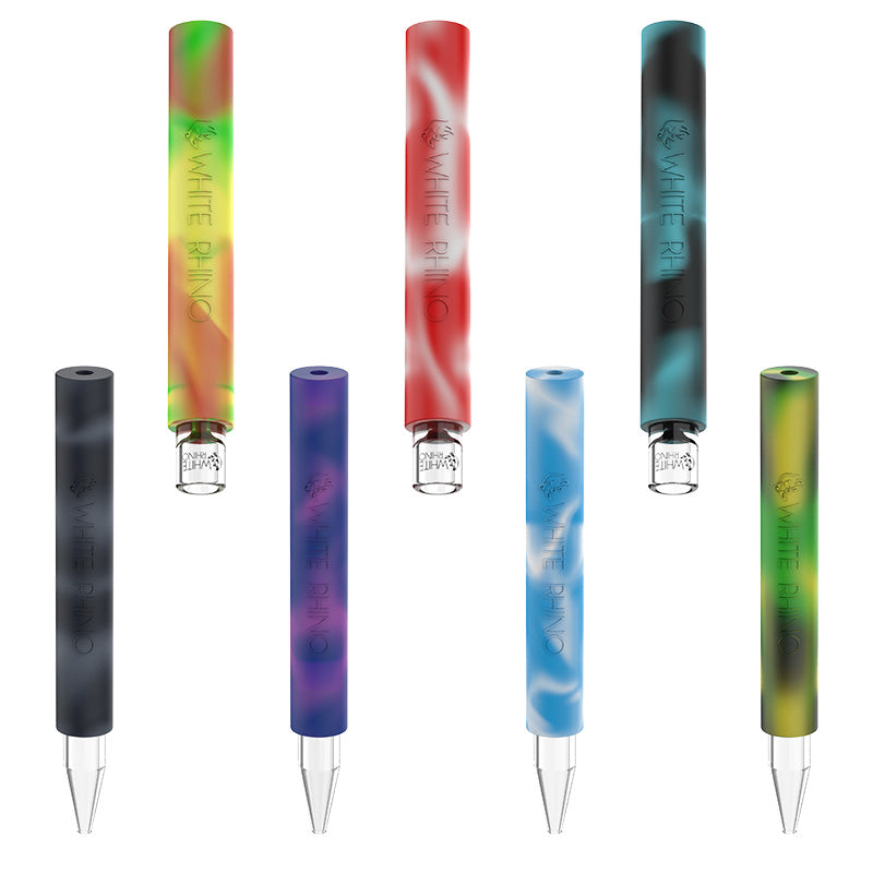 Rotate™ Chillum to Straw Assorted Color - QUARTZ Glass Tip