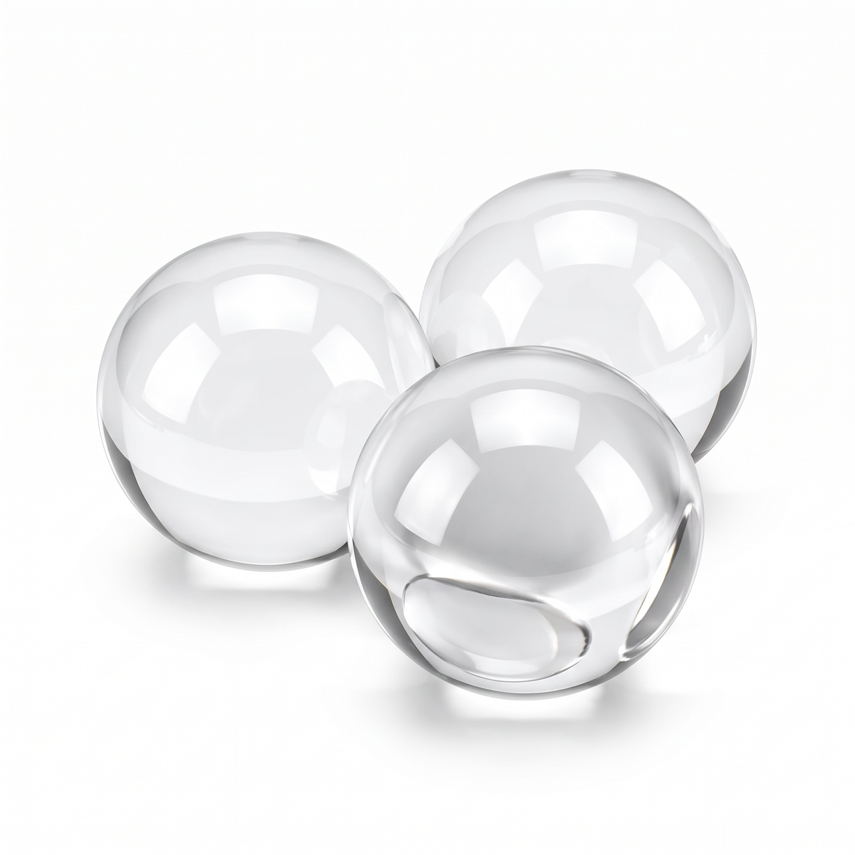 6mm clear glass terp pearls for a 25mm quartz banger