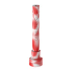 dabtainer red and white silicone nectar collector in travel mode ready to go and be used with ease