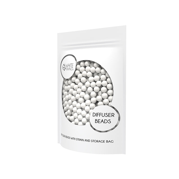 white diffuser beads