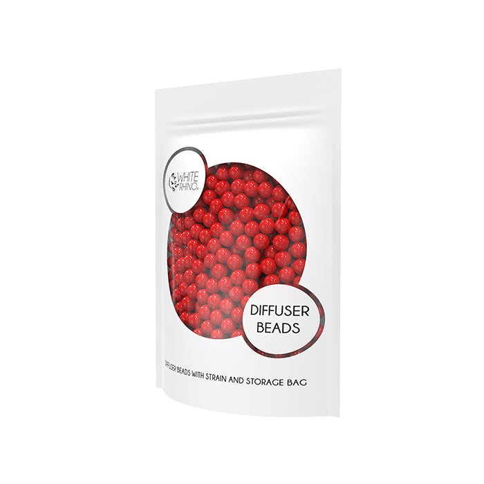 red diffuser beads