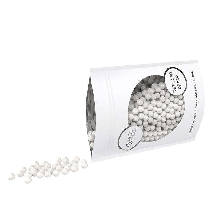 white diffuser beads