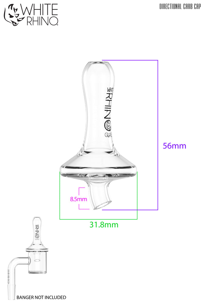 Glass Spinner Dab Cap – White Rhino Products