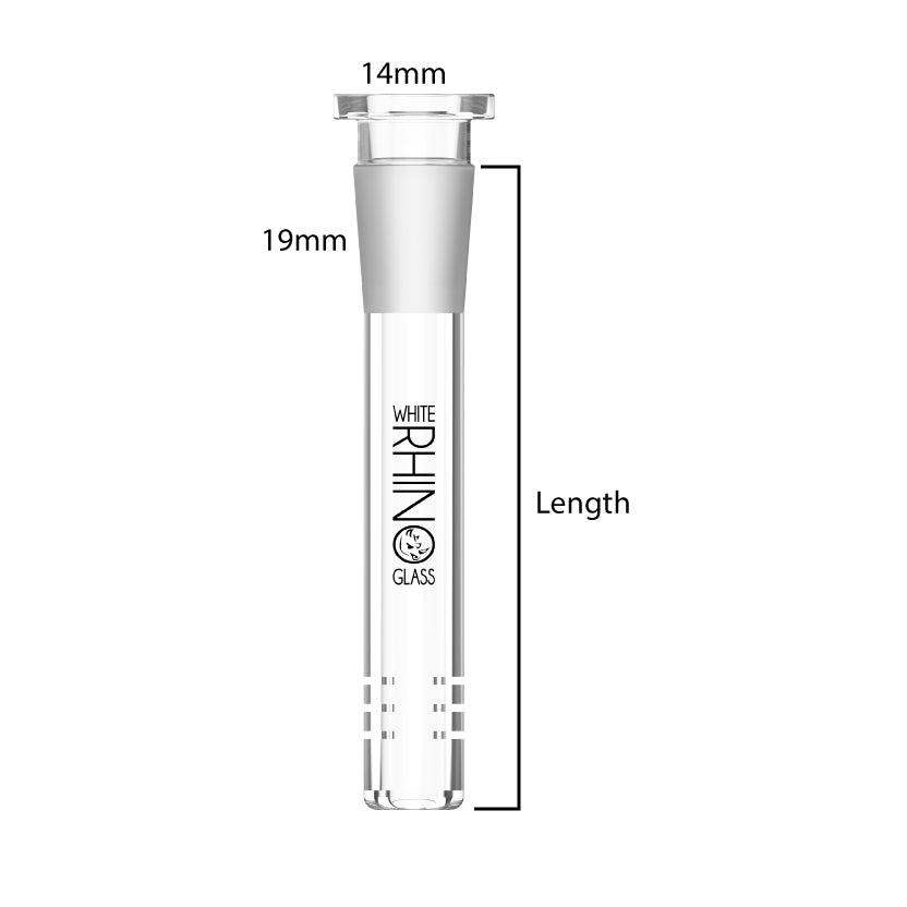 3" Glass On Glass 19/14 Downstem