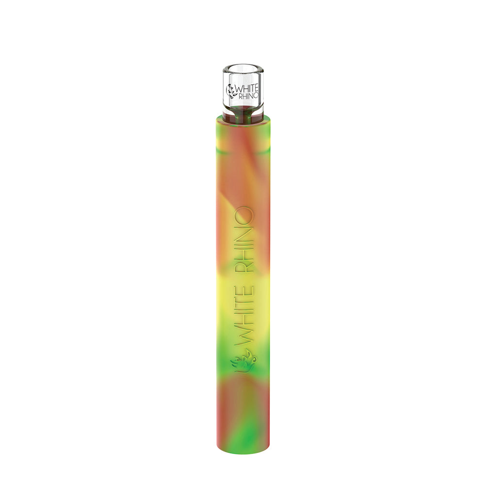 
            
                Load image into Gallery viewer, chillum pipe hybrid glass and silicone
            
        