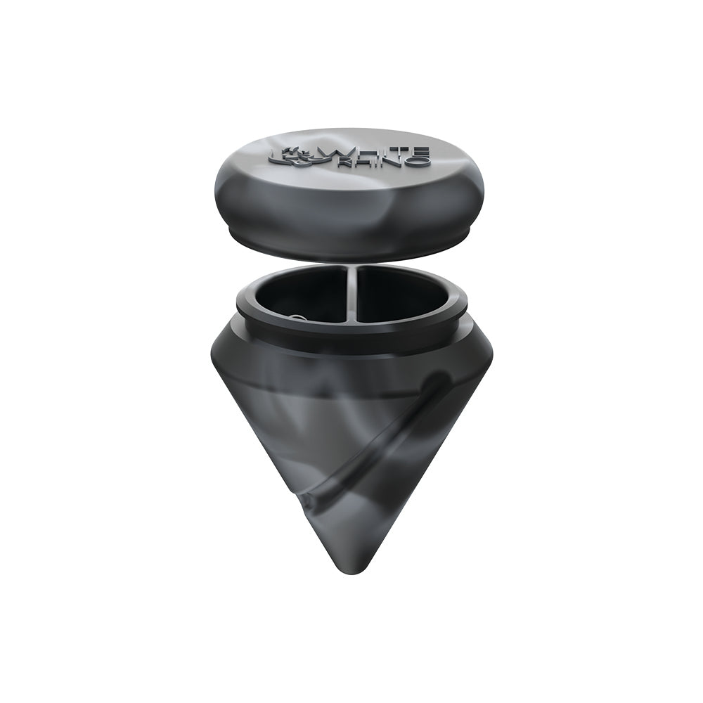 Diamond Spinner Carb Cap Silicone Jar + Terp Ball - Black Grey