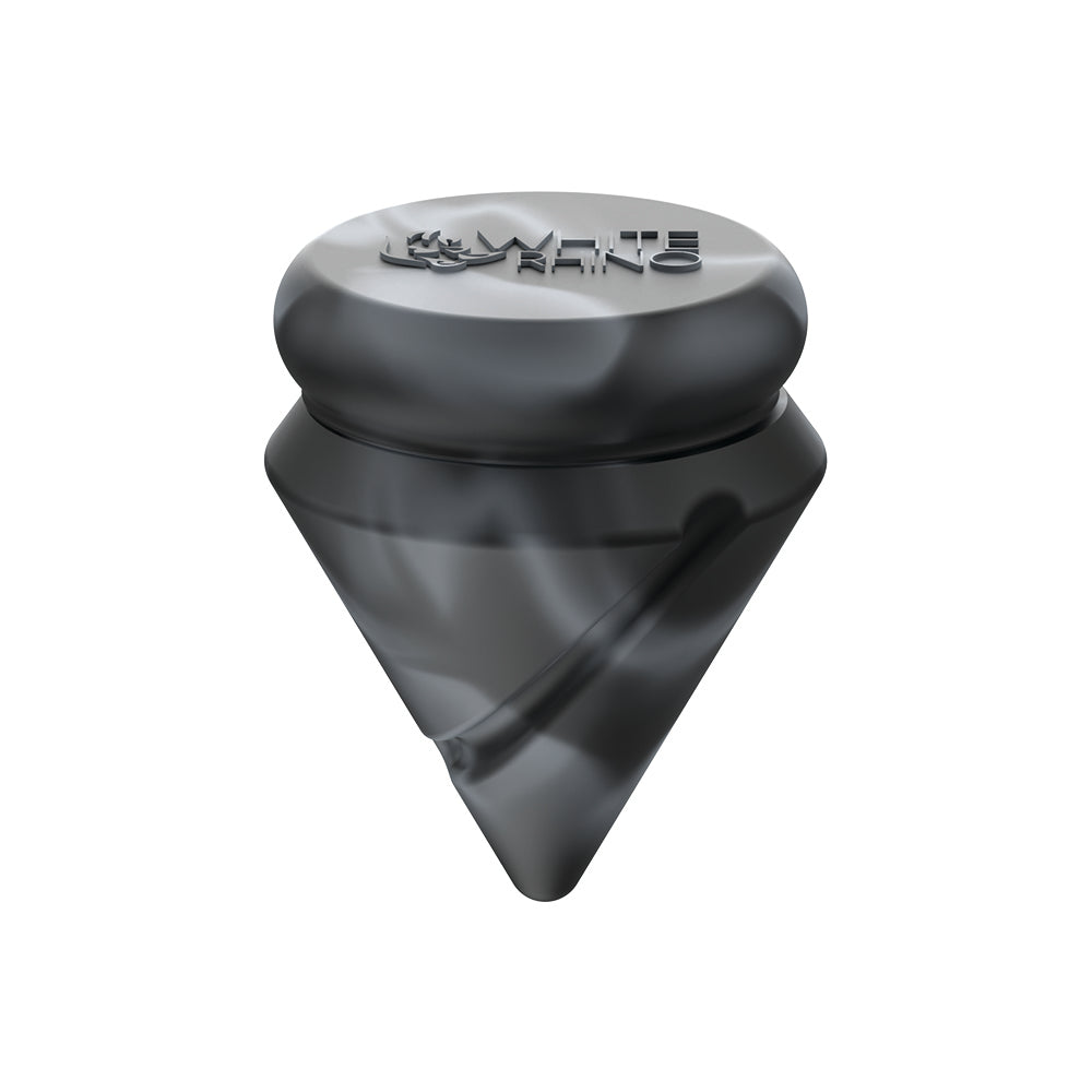 Diamond Spinner Carb Cap Silicone Jar + Terp Ball - Black Grey