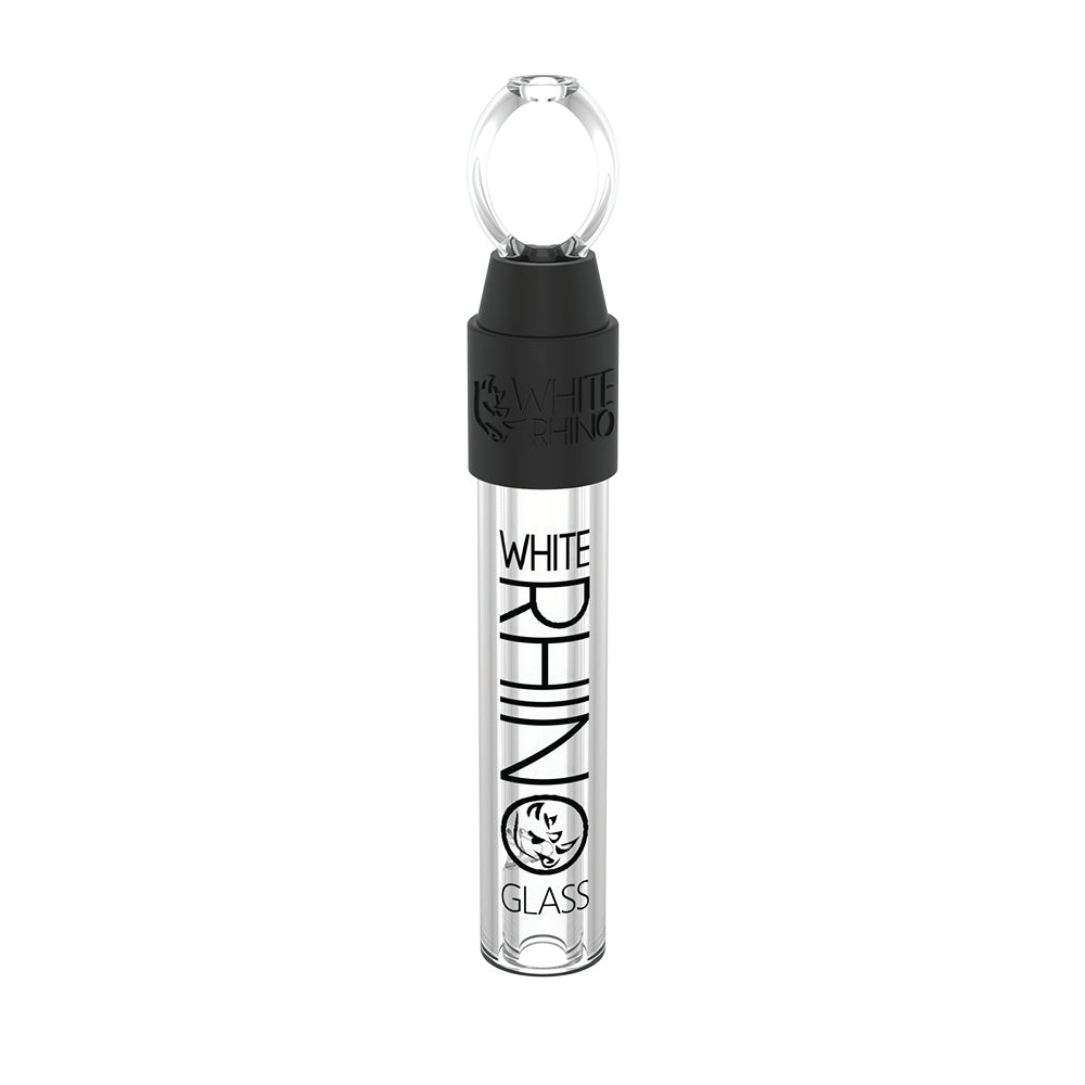 White Rhino Glass Chillums Glass Steam Roller Glass Tips White white-rhino-glass-chillums-glass-steam-roller-glass-tips-white