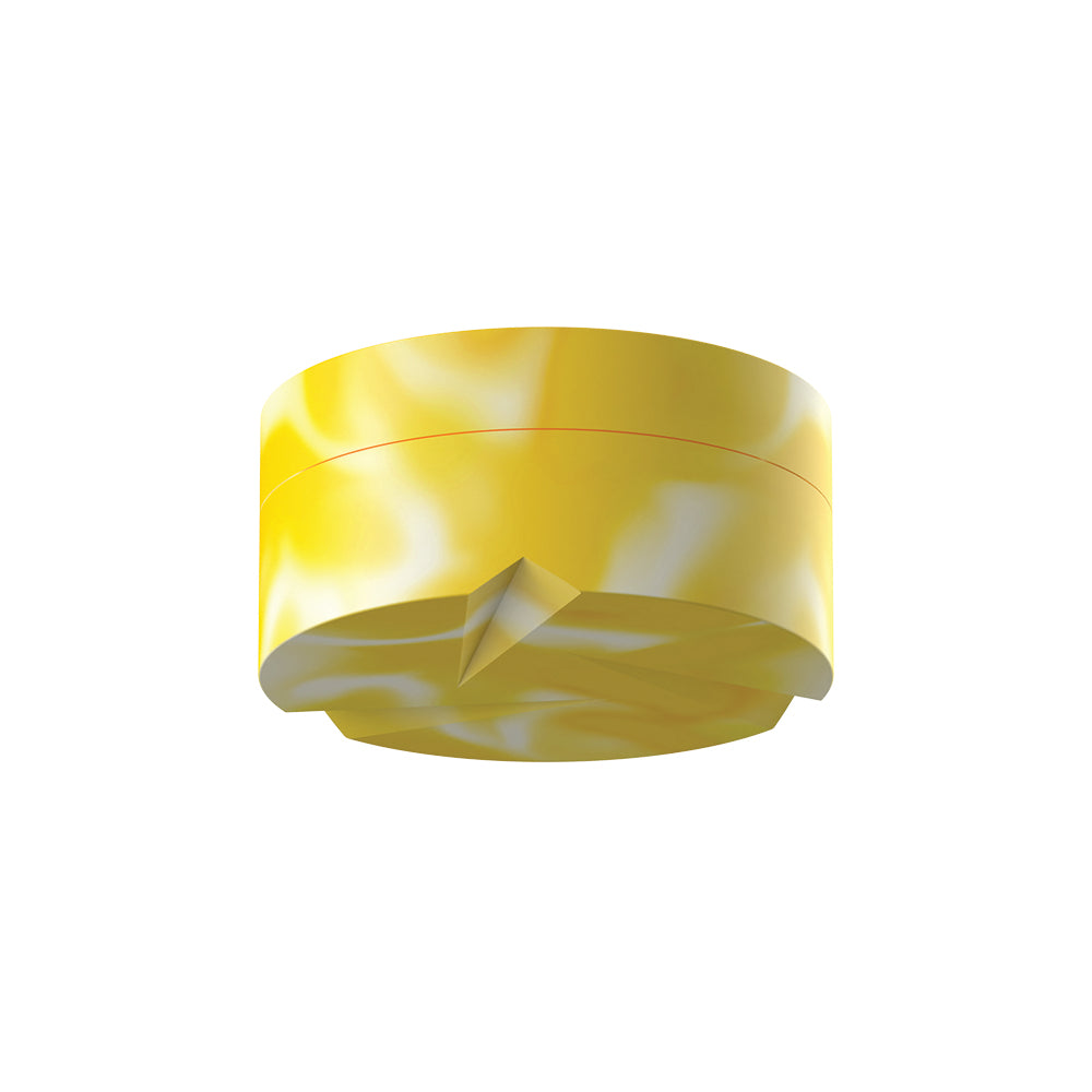 silicone carb cap and dab container bottom view showing grooves