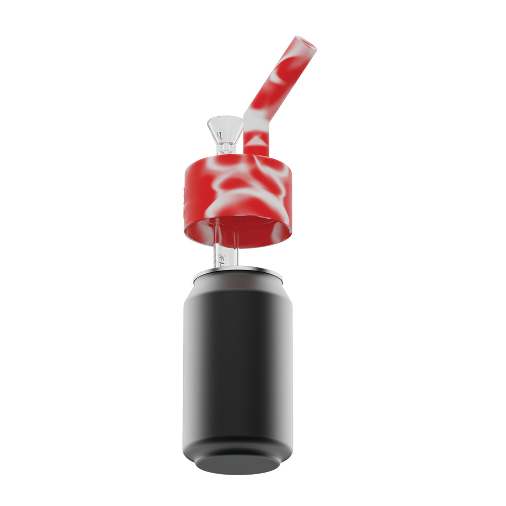 Pop Top Waterpipe Adaptor - Red White