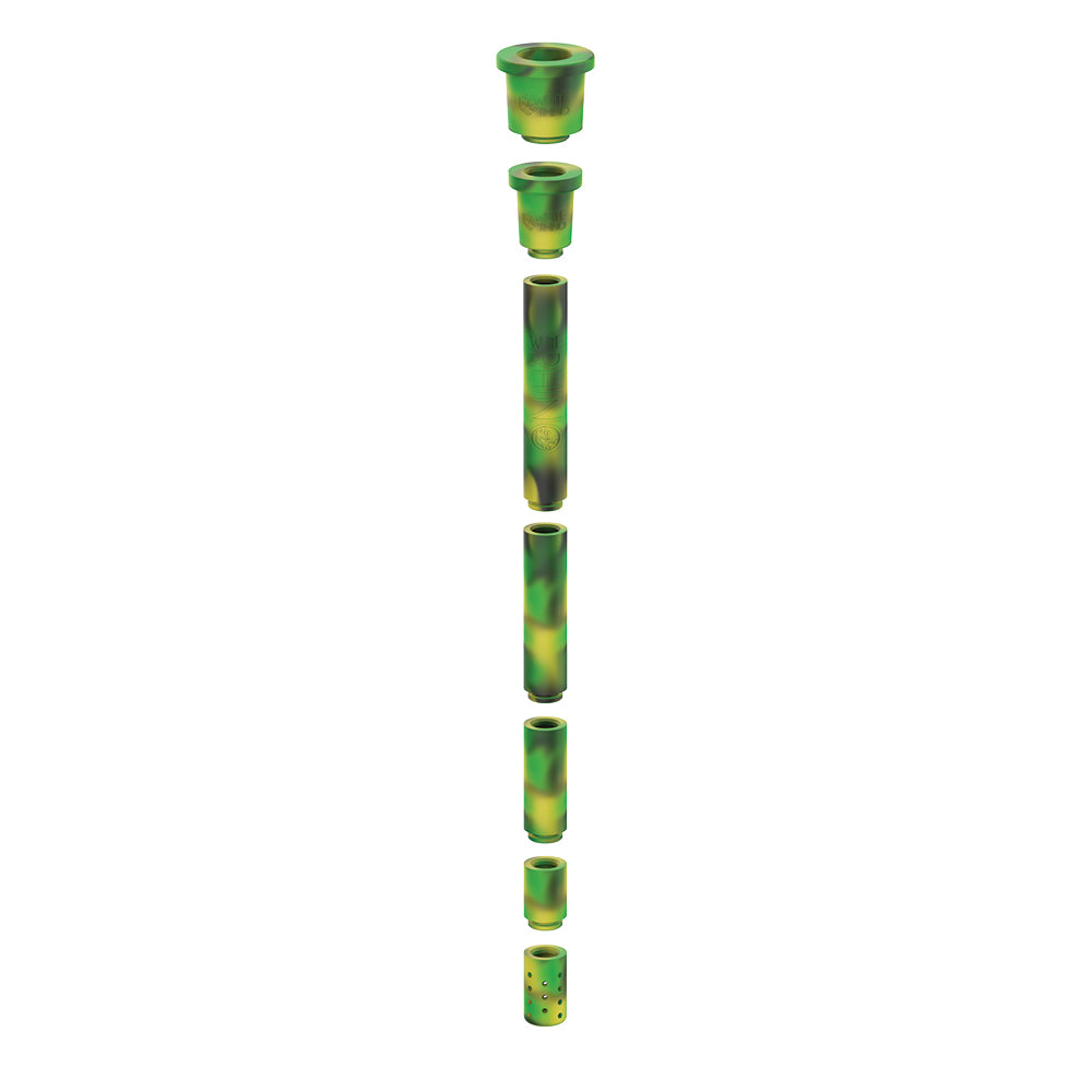 Adjustable Silicone Downstem - Green Black