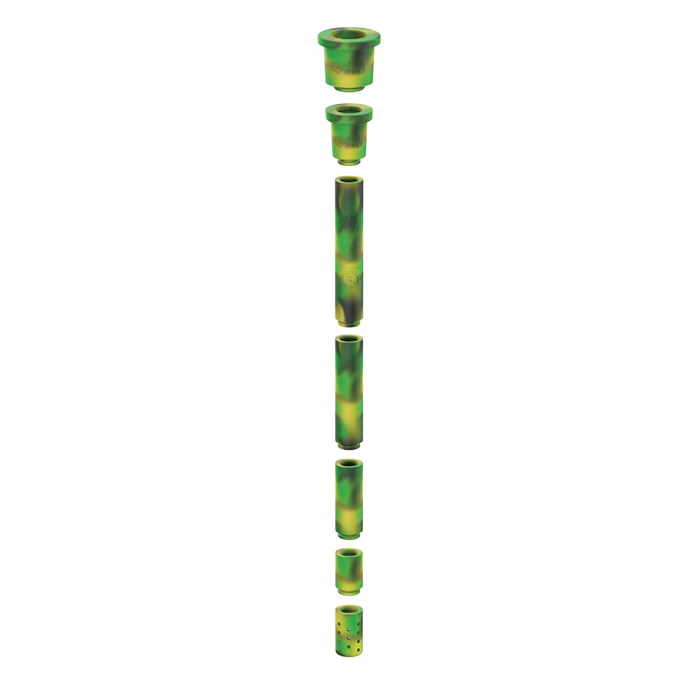 
            
                Load image into Gallery viewer, Adjustable Silicone Downstem - Green Black
            
        