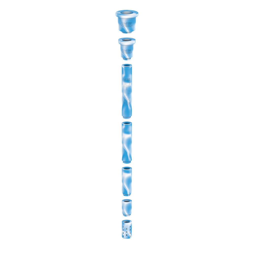 
            
                Load image into Gallery viewer, Adjustable Silicone Downstem - Blue White
            
        