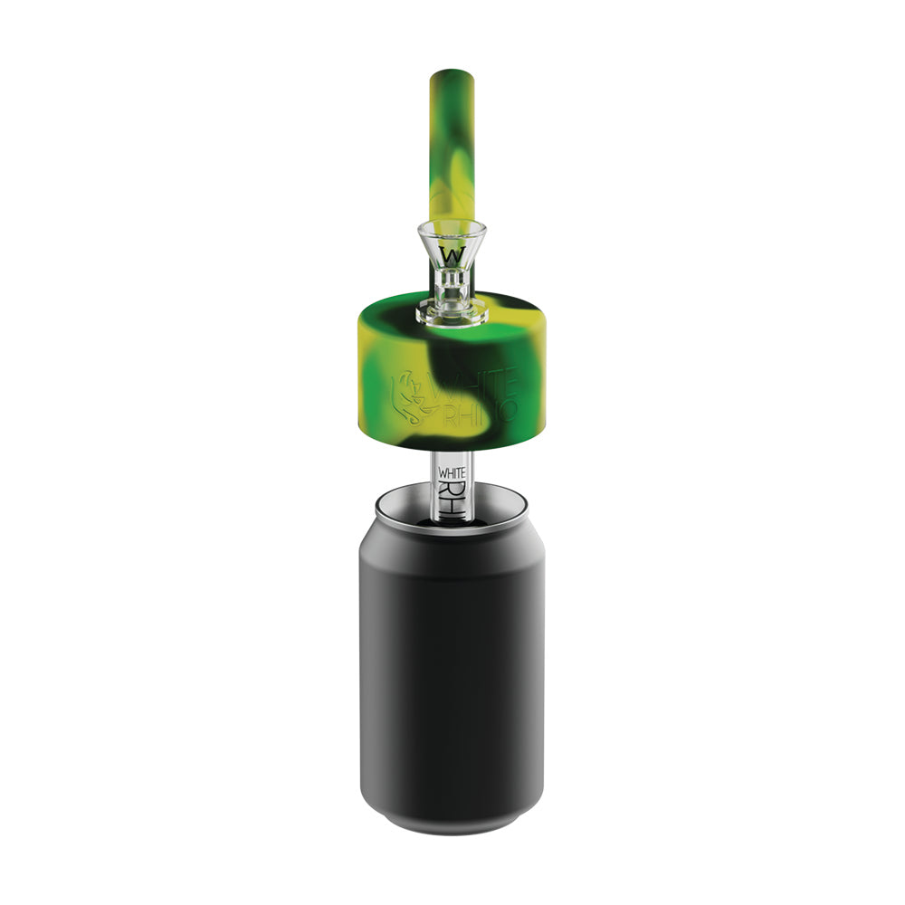 Pop Top Waterpipe Adaptor - Green Yellow Black