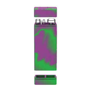 dual dug out comes with a nectar collector and dab tool for concentrates, a glass chillum and glass storage for dry herbs