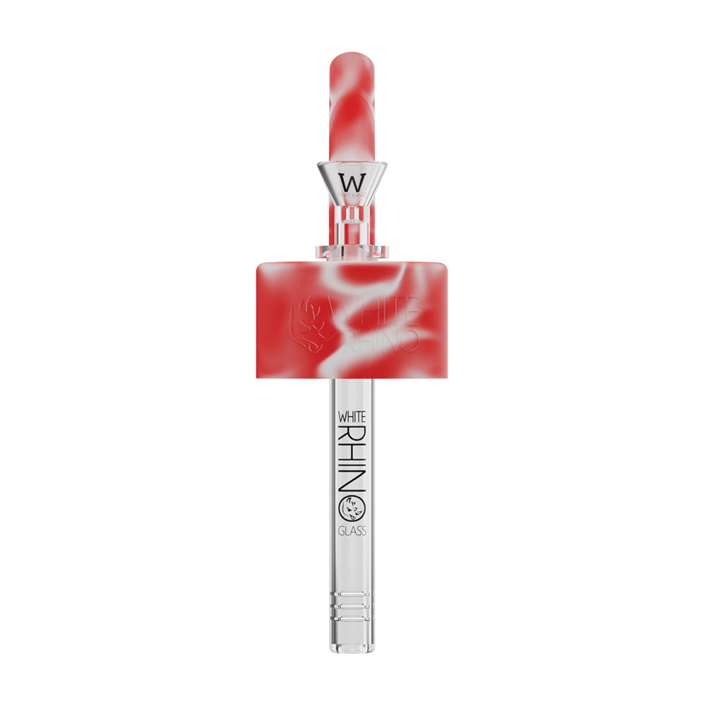 Pop Top Waterpipe Adaptor - Red White