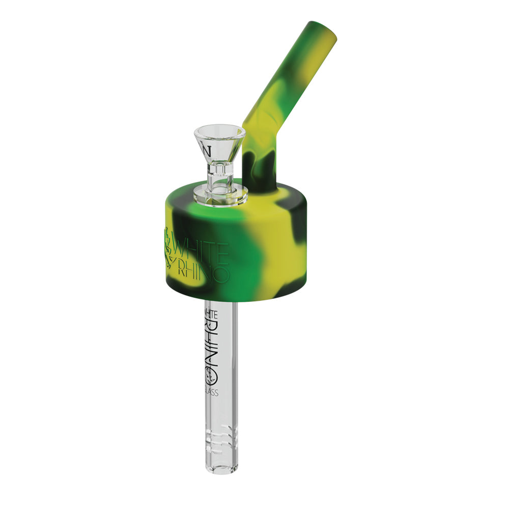 Pop Top Waterpipe Adaptor - Green Yellow Black