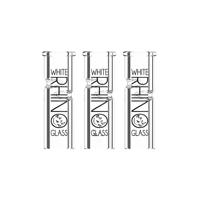 White Rhino 12MM Round XL Glass Tips