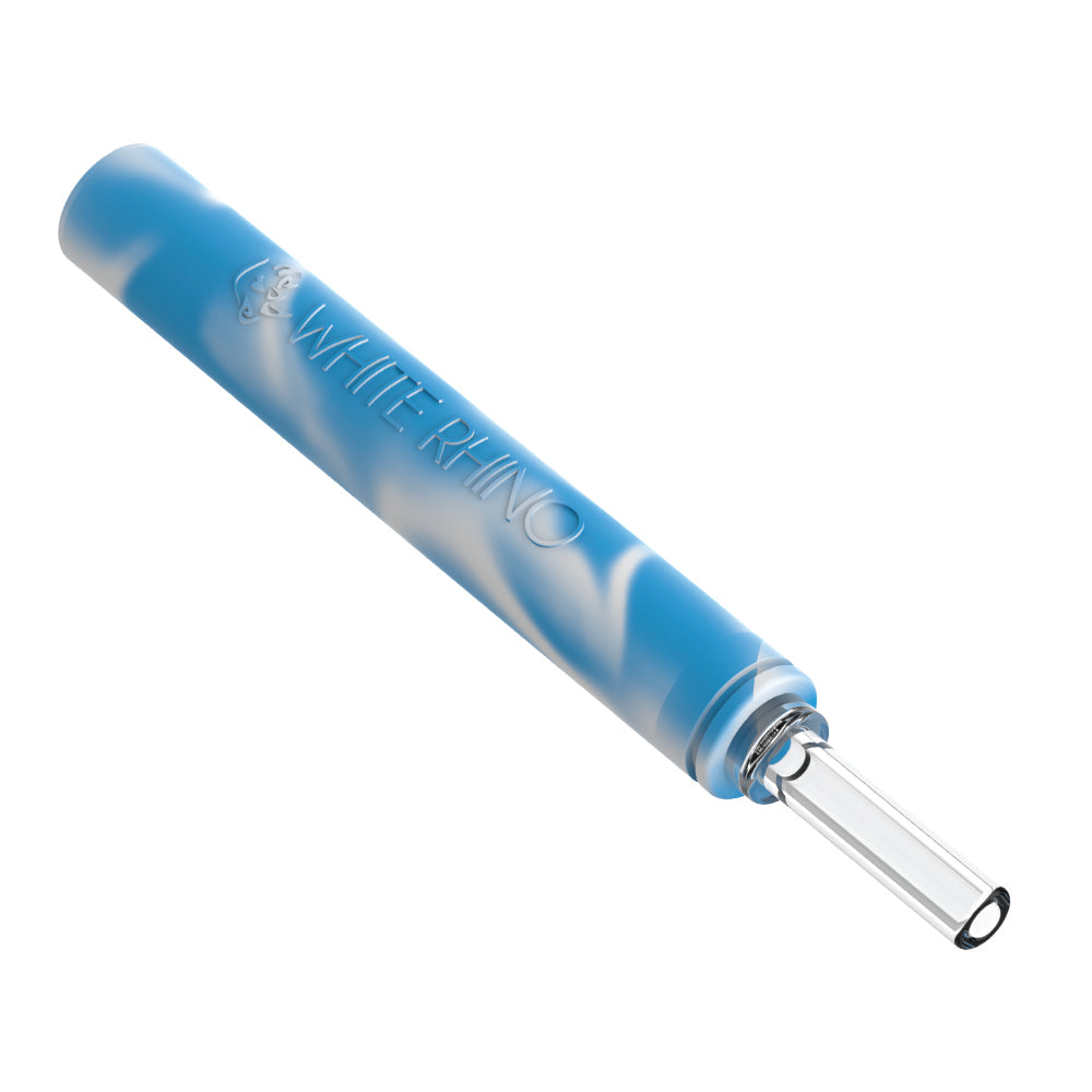 dabtainer silicone nectar collector kit angled showing the quartz glass tip thickness